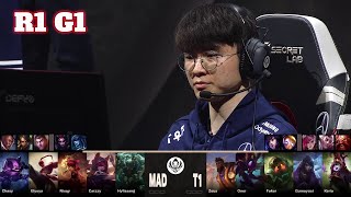MAD vs T1 - Game 1 | Round 1 LoL MSI 2023 Main Stage | Mad Lions vs T1 G1 full game