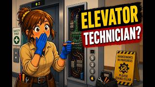 Inside the day of an...Elevator technician