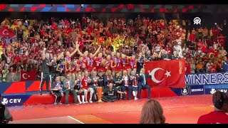 Türkiye beat Serbia to win European champions title in volleyball