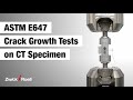 Crack growth test on CT specimen to ASTM E647 with ZwickRoell HA250