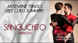 SANGUCHITO VARIATIONS: tango lesson @Tanguitoacademy #tangoclass #argentinetango #tangotechnique