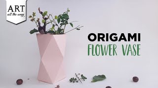 Origami Flower Vase | Paper Craft Ideas | DIY Home Decor