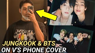 BTS Taehyung Has Jungkook Golden Party pic as His Phone Cover BTS V SDT Military
