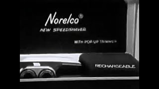 Norelco Speedshaver Introducing The Rechargeable Shaver 1960's TV Commercial HD