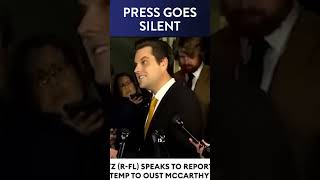 Press Have No Response When Matt Gaetz Lists Brutal Facts #Shorts