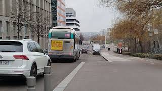 Départ d'un Irisbus Citelis 12 Hybride sur le 276 à Nanterre - Préfecture RER