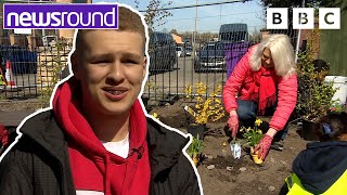 Teenager Transforms Wasteland into Community Garden 🪴 | Newsround