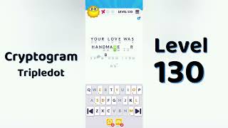 Cryptogram Tripledo Level 130 Solutions 🧩 | Logic Puzzle Game | Mini Boss