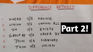 SQL "difference between" interview questions (part 2)