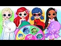 INSIDE OUT Pregnant: Disney Princess, Encanto Isabela & Ladybug | 30 DIY Arts & Paper Crafts