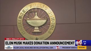 Elon Musk makes donation announcement