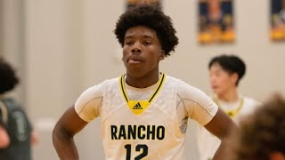 Jaiden Agbo 2025 . Rancho Christian HighSchool highlights . January 2024