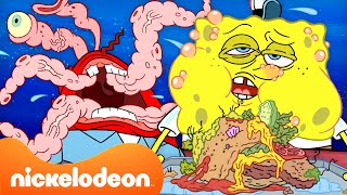 スポンジ・ボブ | スポンジ・ボブのゾッとする瞬間！😬｜45分の汚いシーン集 | @SpongeBobOfficial | ニコロデオンジャパン