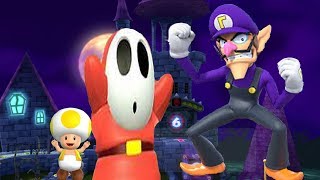 Mario Party 9 | Party - Boo's Horror Castle. Waluigi Vs Yoshi Vs Shy Guy Vs Daisy. ( Party #172)