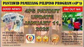 4PS PAYOUT UPDATE JANUARY 11 2025: GOOD NEWS! RETRO PAYMENT FOR REACTIVATED HHS/SWEDI 1\u00262 NARITO NA!