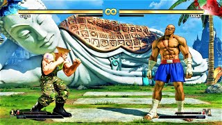 LEVEL 8 - Guile vs Sagat - STREET FIGHTER V Hardest Battle Match Crazy Play