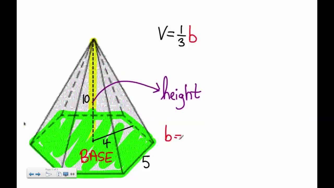 Hexagonal Pyramid Volume