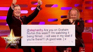 Stephen Fry & Bill Bailey Hilariously Read The Audience Members Tweets | The Graham Norton Show
