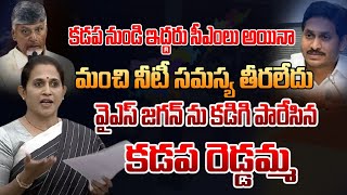 పేరుకే కడప నుండి ఇద్దరు సీఎంలు | ఇచ్చిపడేసిన కడప రెడ్డమ్మ | TDP Kadapa MLA In Assembly