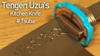 宇随天元の日輪刀風包丁を作ってみた。 # 鍔 / Making Tengen's Katana kitchen knife from [Demon Slayer] # Tsuba