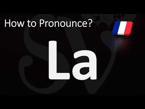 What is the meaning of the French word la?