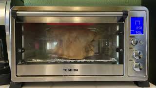 TOSHIBA AC25CEW-SS Large 6-Slice Convection Toaster Oven Countertop, 10-In-One with Toast, Pizza and