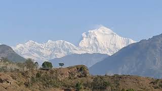 View of Mt. Dhaulagiri from Gauridham Temple, Baglung