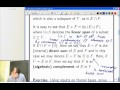 Lecture 19b: Functional Analysis - Sums and Quotients of Vector Spaces