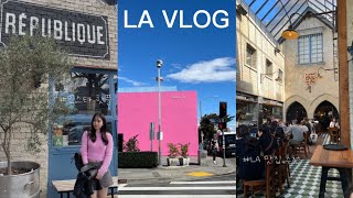 [vlog] LA 브이로그🎀 | LA 맛집 털이🍕 | 브런치 카페 | 리퍼블리크 | 멜로즈 거리 | 버켄스탁 언박싱 | 그로브 몰 | 알로 요가 | La pizza | 폴스미스월