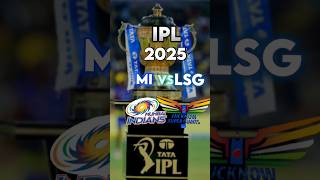 MI VS LSG #ipl2025 comparison