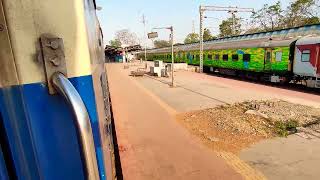 Kharagpur-Jajpur Keonjhar Road MEMU Express 18037 departing Kharagpur Railway Station.