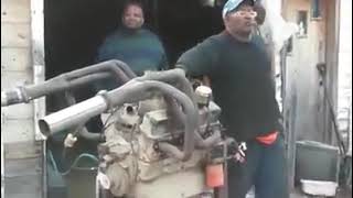 Hilarious first time engine start
