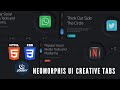 Tabs using html , css and jquery | Tabs project | Neumorphism UI