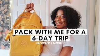 Pack with me for a 6 day trip to LA | Minimalist backpack packing hacks