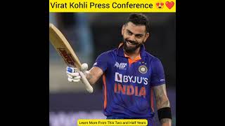 Virat Kohli Press Conference 😍❤#youtubeshorts #shorts #viratkohli #cricketpawri #cricketnews#cricket