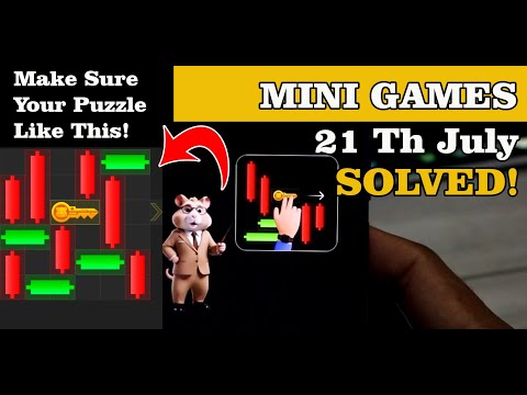 Minigames puzzle, July 21, solved, daily reward, Hamster Kombat minigames.