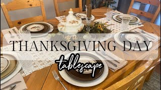 Thanksgiving Day Tablescape