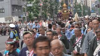 令和元年　台東区蔵前＜第六天榊神社＞例大祭【活気】　町会神輿＝連合宮入（渡御）