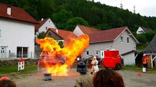 Fettbrand mit Wasser gelöscht