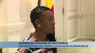 Assemblée nationale : une délégation des femmes catholique du Bénin chez Adrien Houngbédji