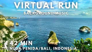 Virtual Running Video For Treadmill With Music in Nusa Penida #Bali #virtualrunningtv #virtualrun