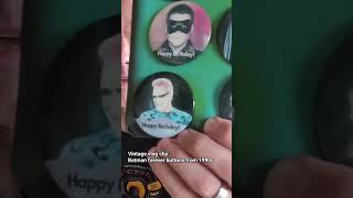 Vintage vlog clip: Batman forever buttons #nostalgia #retro #batman #1990s #batmanforever