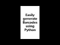 How to generate Barcode using 