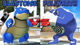 Pokemon battle revolution - Blastoise vs Poliwrath