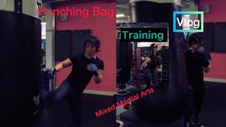 Training On Punching Bag Vlog