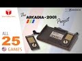 The Arcadia 2001 by Emerson Project - All 25 Games - Every Game (US)