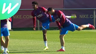 Aguero trains with FC Barcelona ahead of La Liga match against Rayo | La Liga | 2021/22