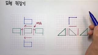 평면도형의 이동 : 뒤집기 (초등수학)