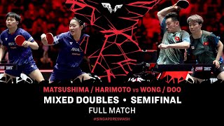 FULL MATCH | Matsushima / Harimoto vs Wong / Doo | XD SF | #SingaporeSmash 2025