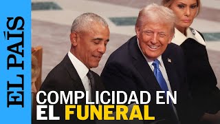 OBAMA y TRUMP comparten risas durante el funeral de Estado de Jimmy Carter | EL PAÍS